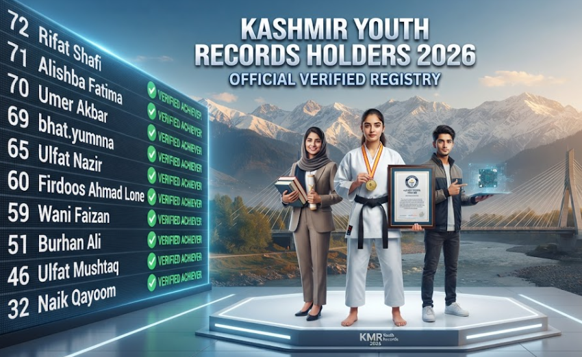 Official List: Kashmir Youth Records Holders 2026 (Verified Registry)